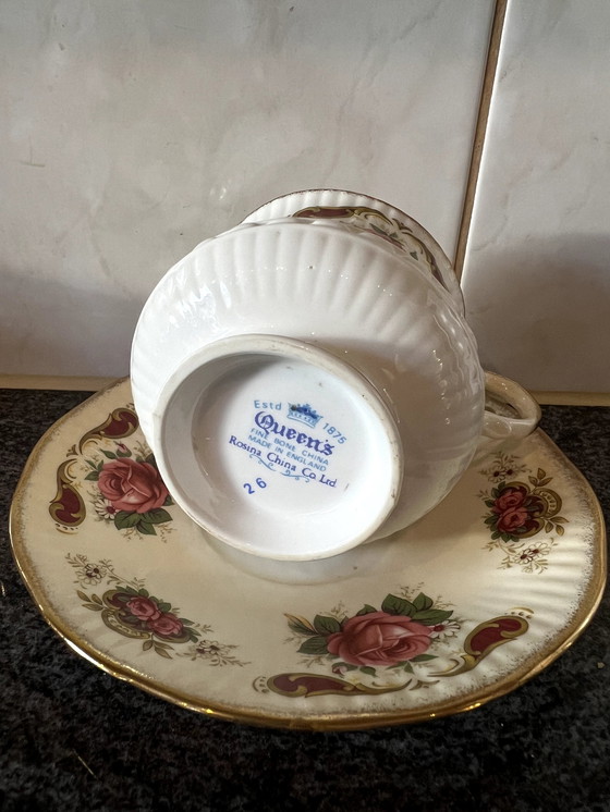 Image 1 of Queens Fine Bone China Kop En Schotel