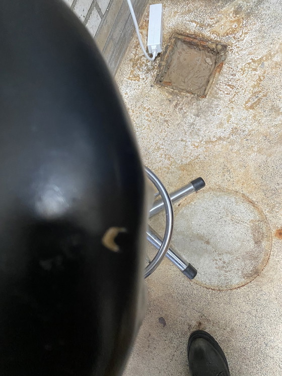 Image 1 of 5 Vintage Industriële Ronde Barkrukken Staal