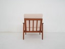 Scandinavisch moderne lounge stoel met teddy bekleding, Denemarken, jaren 1960