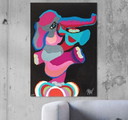 Karel Appel circus olifant canvas