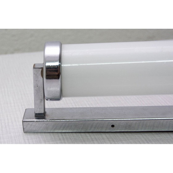 Image 1 of Vintage verchroomde Bauhaus wandlamp, Tsjecho-Slowakije 1950