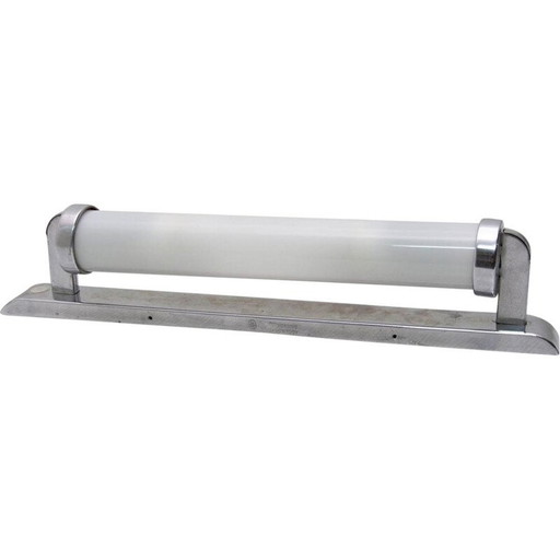 Vintage verchroomde Bauhaus wandlamp, Tsjecho-Slowakije 1950