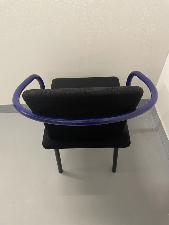 Image 1 of 4x Mandarijn Stoelen Ettore Sottsass Knoll 1986 Paars