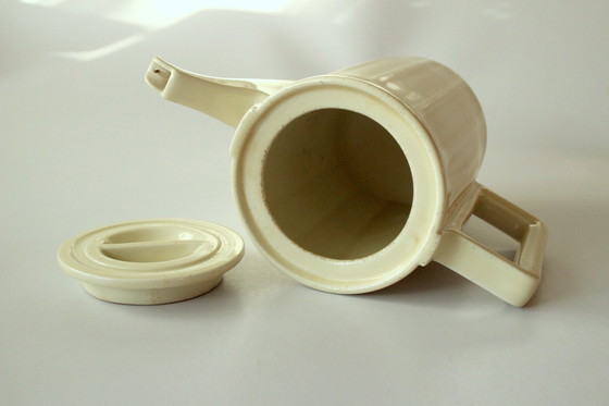 Image 1 of 1920S Antieke Art Deco Koffiepot Van Bauscher/Weiden Met Verwarmingskap