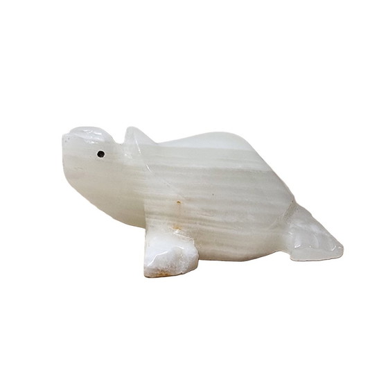 Image 1 of Vintage Onyx Marmeren Schildpad