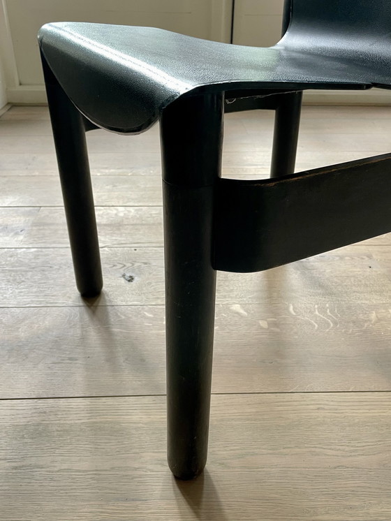 Image 1 of 8x Thonet Flex 1976 Gerd Lange Zwart