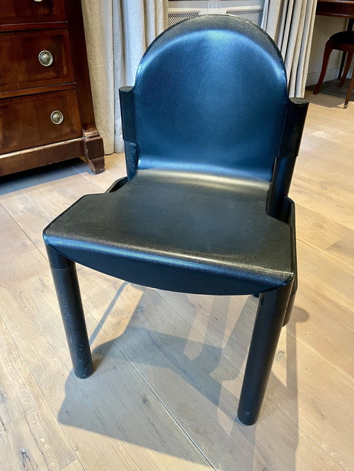 8x Thonet Flex 1976 Gerd Lange Zwart