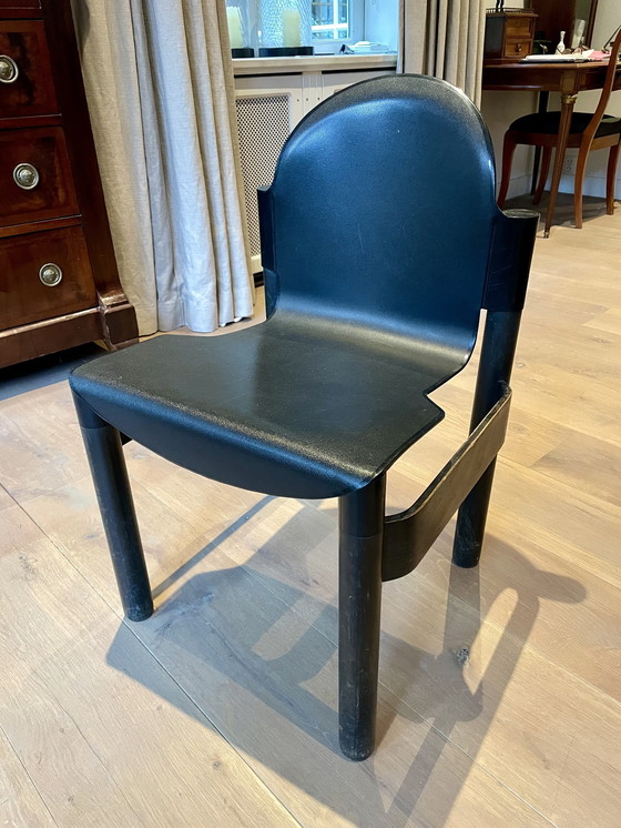 Image 1 of 8x Thonet Flex 1976 Gerd Lange Zwart