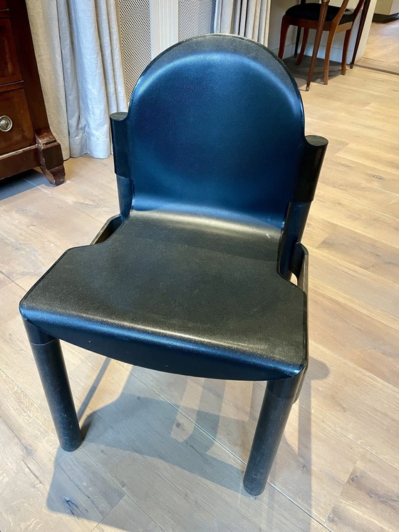 Image 1 of 8x Thonet Flex 1976 Gerd Lange Zwart