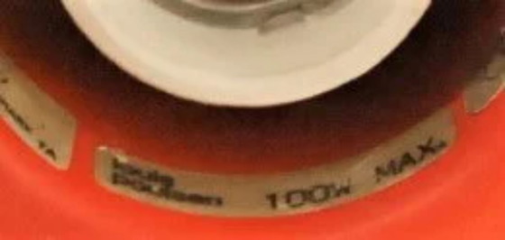 Image 1 of Vintage Blauw/Rode Louis Poulsen Ph5 Lamp