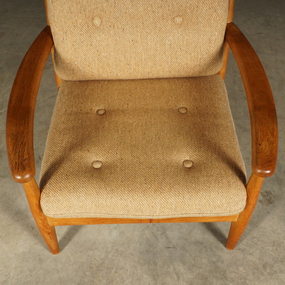 Image 1 of Set Vintage Fauteuils – Eikenhout – Scandinavië – Jaren 60