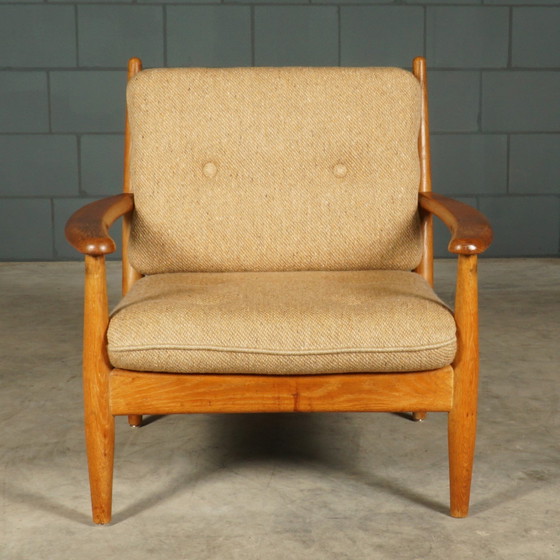 Image 1 of Set Vintage Fauteuils – Eikenhout – Scandinavië – Jaren 60