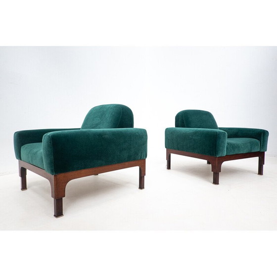 Image 1 of Paar vintage Romantica fauteuils van Piero Ranzani voor Elam, Italië 1960