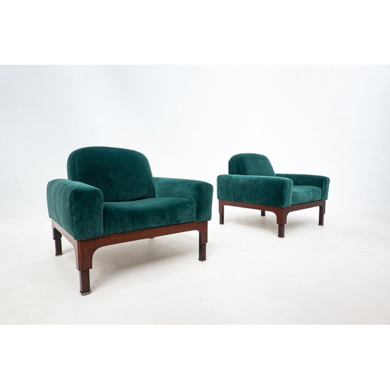 Image 1 of Paar vintage Romantica fauteuils van Piero Ranzani voor Elam, Italië 1960