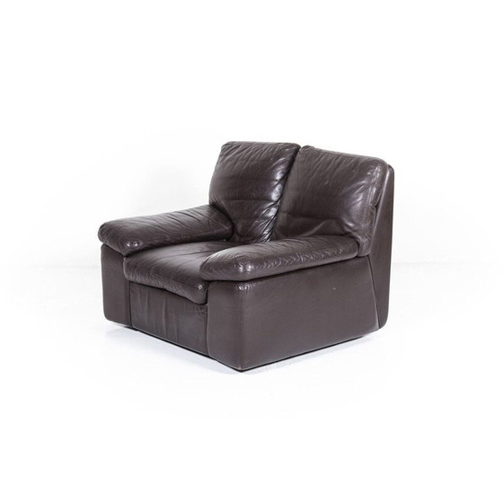 Image 1 of Vintage Italiaanse leren Bonheur loungestoel door Titiana Ammannati & Giampiero Vitelli voor Brunati