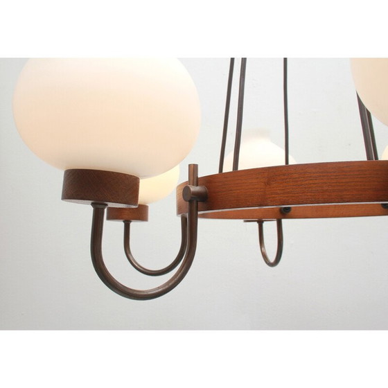 Image 1 of Vintage hanglamp van opaalglas, jaren 1960