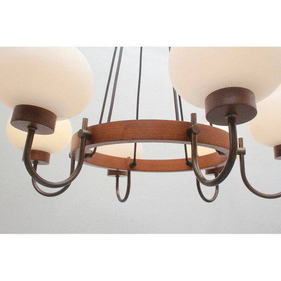 Image 1 of Vintage hanglamp van opaalglas, jaren 1960