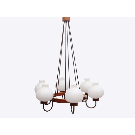 Image 1 of Vintage hanglamp van opaalglas, jaren 1960