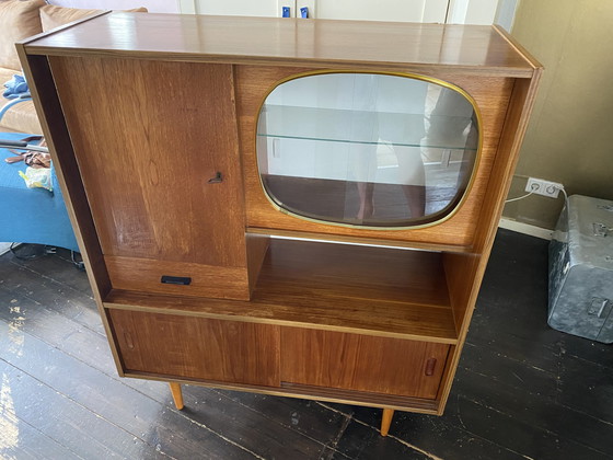 Image 1 of Vintage Highboard Sixties Buffetkast