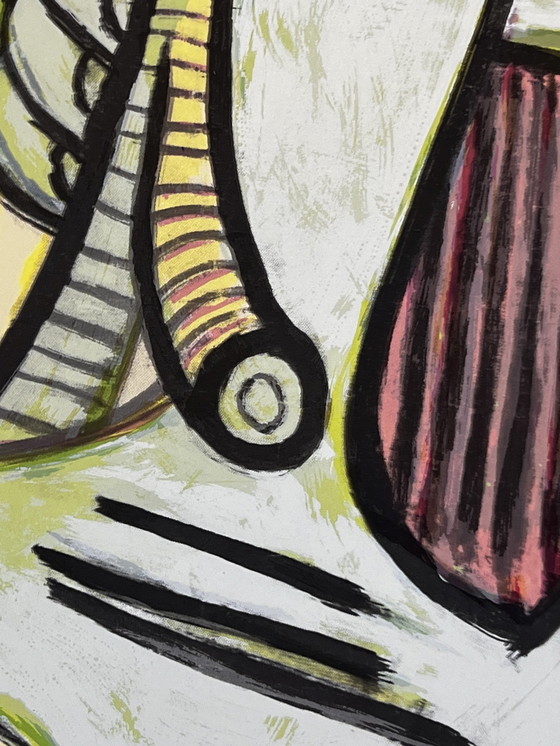 Image 1 of Wifredo Lam, Cuba, zeefdrukken uit de werkplaats van René Portocarrero, gecertificeerd in 2002.