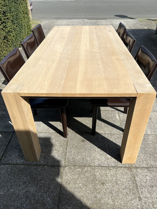 Eiken eettafel