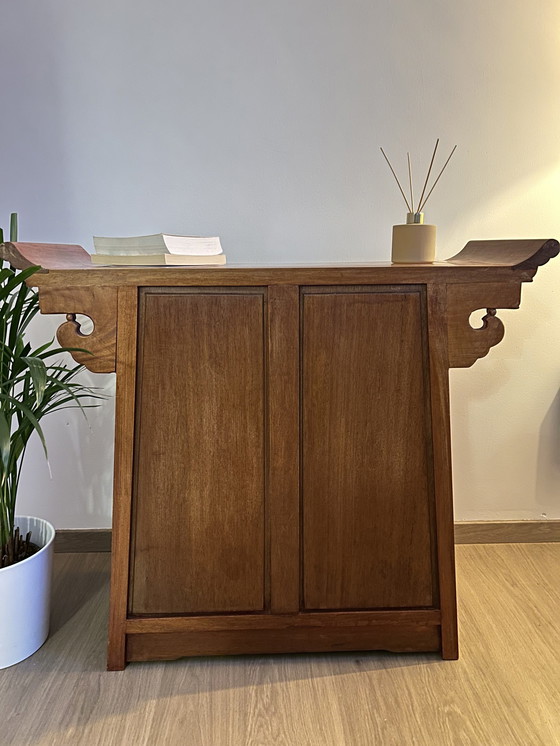 Image 1 of Prachtige Oosterse Rozenhouten Console