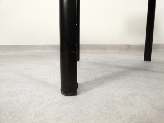 Image 1 of  4 Matteo Grassi dining chairs - black leather 