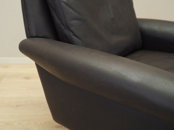 Image 1 of Bruine leren fauteuil, Deens ontwerp, 1960S, Ontwerper: Aage Christiansen, Vervaardiging: Erhardsen & Andersen