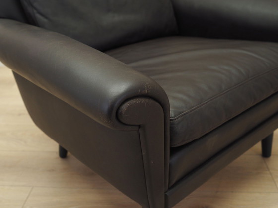 Image 1 of Bruine leren fauteuil, Deens ontwerp, 1960S, Ontwerper: Aage Christiansen, Vervaardiging: Erhardsen & Andersen