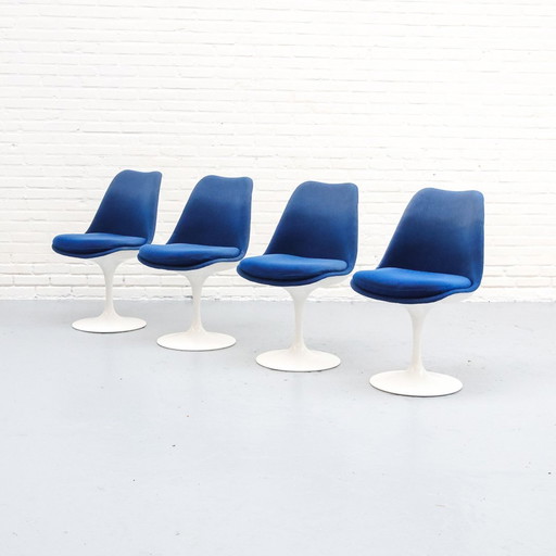 Set Van 4 Knoll Tulip Eetkamerstoelen '70S