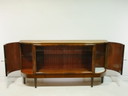 Vintage buffetkast met vitrinekast, jaren 50, Duitsland