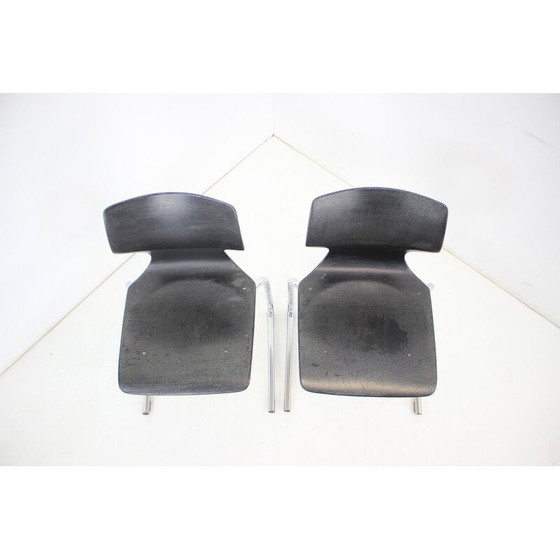 Image 1 of Paar mid century stoelen van Flototto, Duitsland 1982