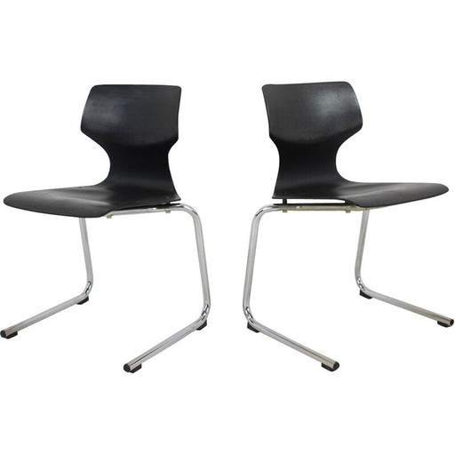 Paar mid century stoelen van Flototto, Duitsland 1982