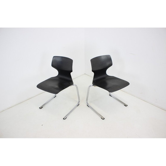 Image 1 of Paar mid century stoelen van Flototto, Duitsland 1982