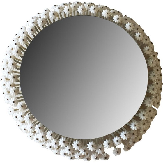 Image 1 of Vintage bloemenspiegel van Emil Stejnar voor Rupert Nikoll, 1950