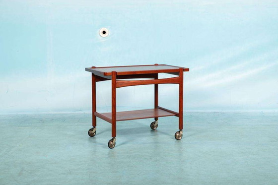 Image 1 of Vintage Serveerwagen teak, Danish design bar cart Wegner