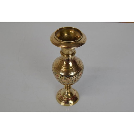 Image 1 of Mid Century messing vaas, India 1960