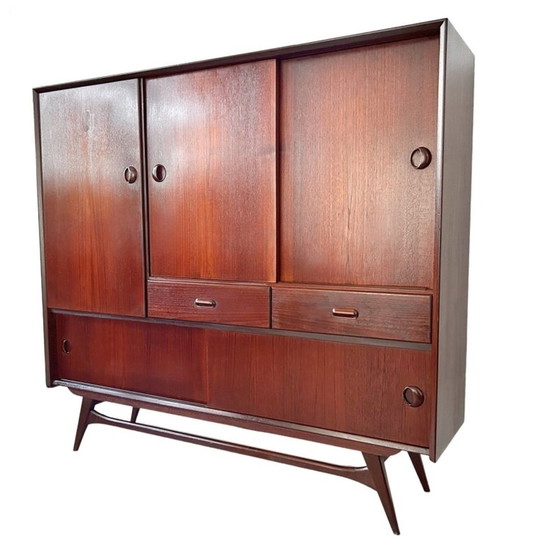 Image 1 of Mid-century Deens design highboard kast Van Teeffelen Wébé