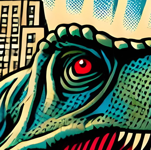 Poster/Banner 'Dino In Town #3' 