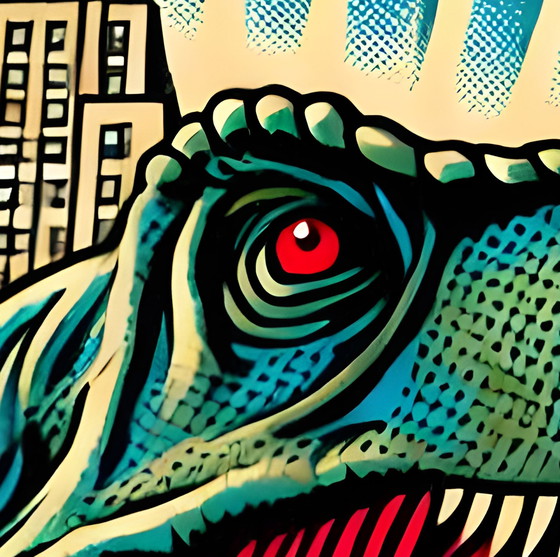 Image 1 of Poster/Banner 'Dino In Town #3' 