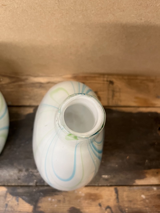 Image 1 of 2x Mid century swirl vase