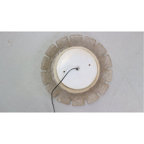 Image 1 of Vintage ronde acryl lichtspiegel met verlichting door Egon Hillebrand, Duitsland 1970
