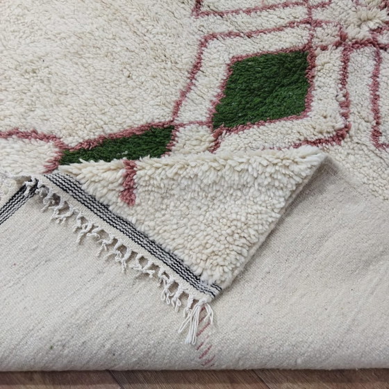 Image 1 of Handgemaakt Beni Ouarain Tapijt Van Wol - Handmade Moroccan Beni Ouarain Wool Rug