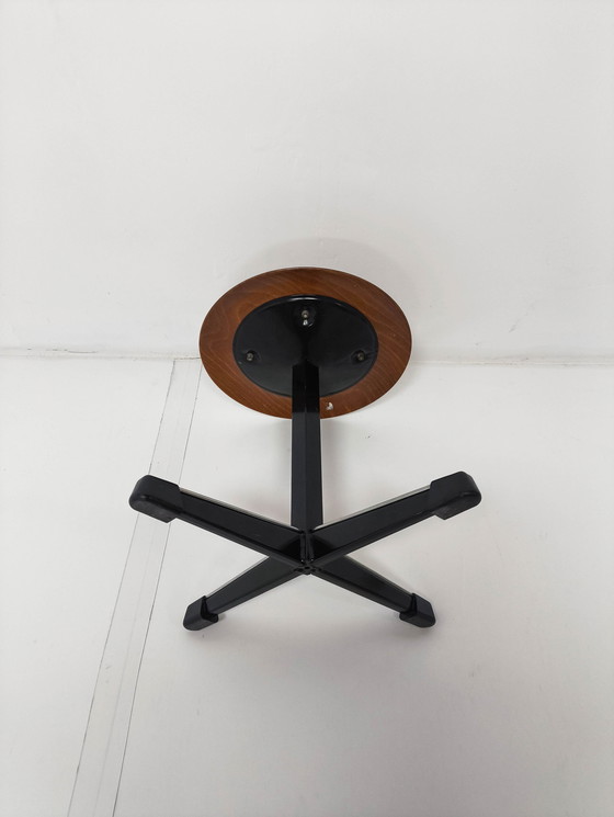 Image 1 of Marko Kruk – Houten Zitting En Stalen Onderstel