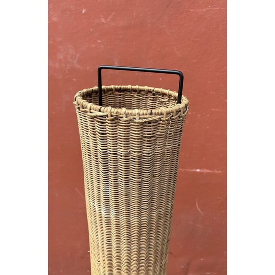 Image 1 of Vintage rotan vloerlamp, 1960