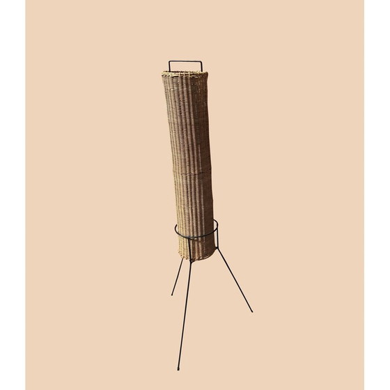 Image 1 of Vintage rotan vloerlamp, 1960