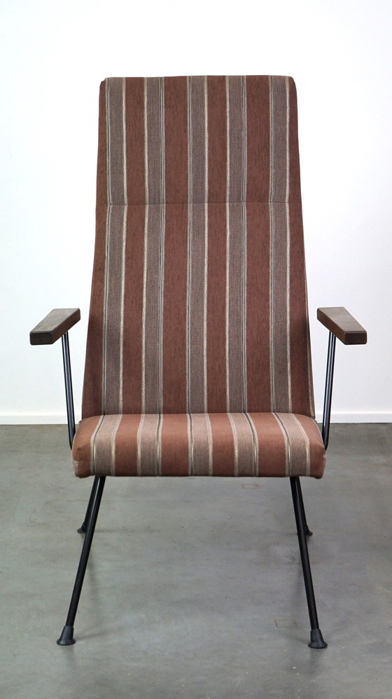 Image 1 of Vintage jaren 50/60 design fauteuil met hoge rug van Gispen model 1410