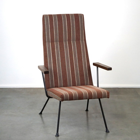 Image 1 of Vintage jaren 50/60 design fauteuil met hoge rug van Gispen model 1410