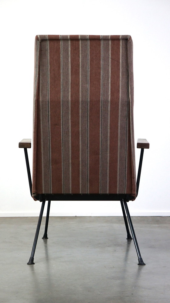 Image 1 of Vintage jaren 50/60 design fauteuil met hoge rug van Gispen model 1410