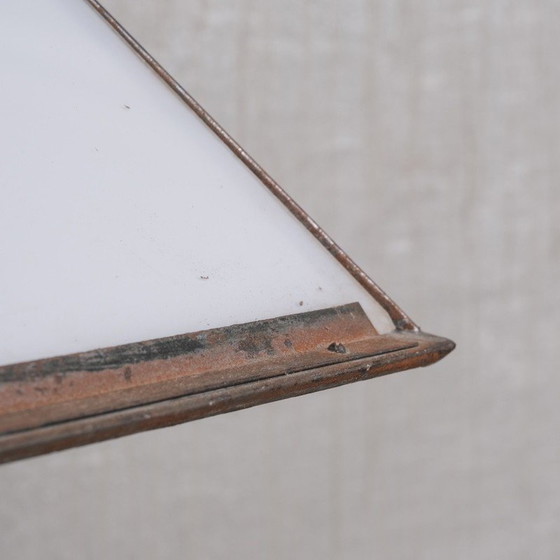 Image 1 of Vintage zeshoekige opaline hanglampen, Frankrijk 1930